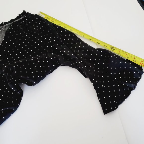 OLD NAVY Black Cottagecore Polka Dot Classic Summer Dress - Picture 12 of 12